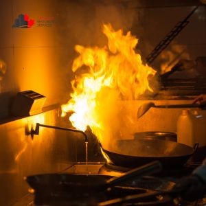 kitchen fire for smoke and soot damage cleanup