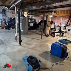 how to cleanup basement after flood