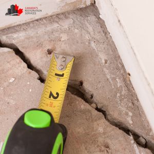 foundation cracks leading to mold and water damage in Edmonton