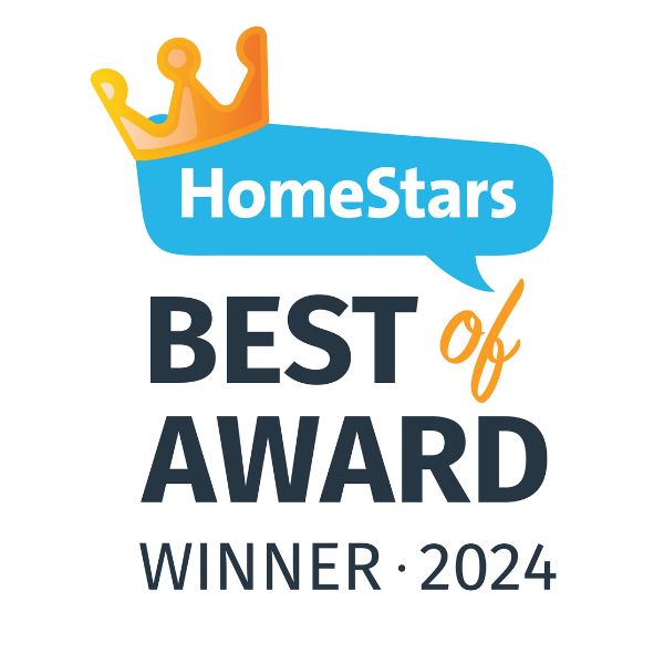 HomeStars best of award. This award is showcasing the winner of best mold removal services in Toronto for 2024.