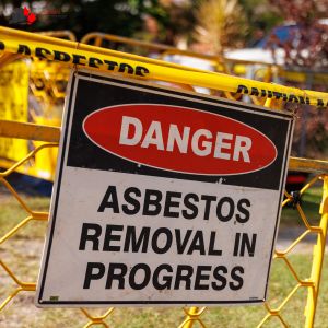 Asbestos removal job that is being carried out in Scarborough.